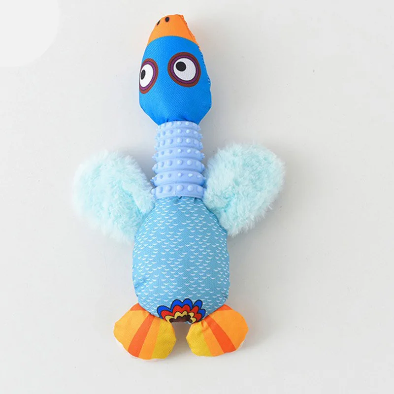 Nontoxic Goose Modeling Squeaking Pet Toy Wearproof Teeth Grinding Accessory Help Dogs Release Anxiety for Indoor Training