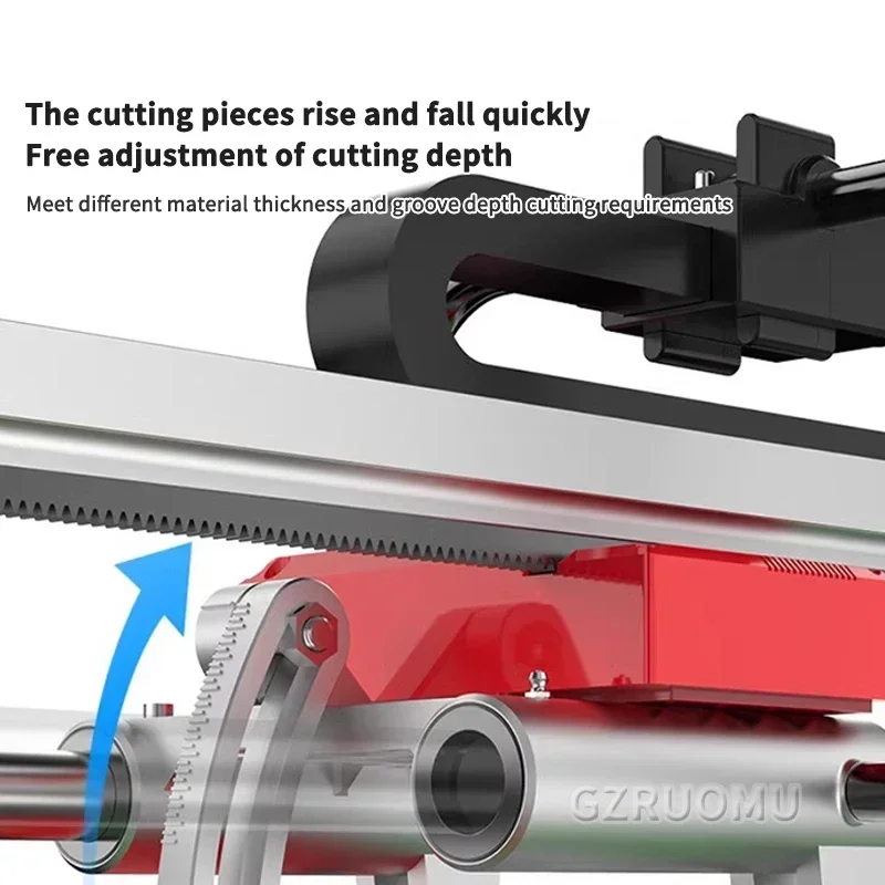 1000mm Full Automatic Electricity Ceramic Tile Skirting Machines 45 Degree 2300W 220V Tile Cutter Double Rail Cutting Machine