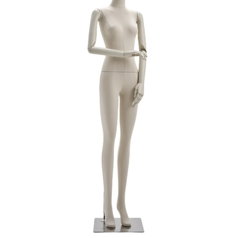 

Women's flat shoulder model display stand, full body cloth, Korean version with facial features, half body pendant, hand window