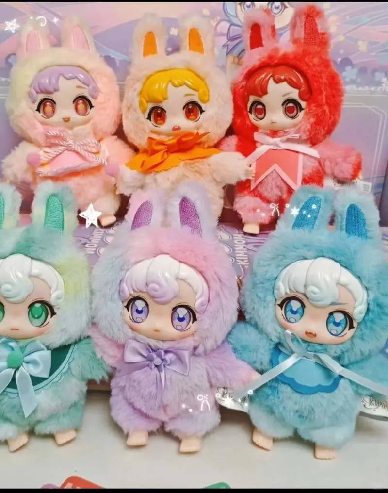 

Плюшевая кукла-брелок Kimmom Rabbit Ear в стиле YOUBIXIONG, коллекционная милая игрушка-подвеска для сумки, подарок на день рождения для детей, украшение