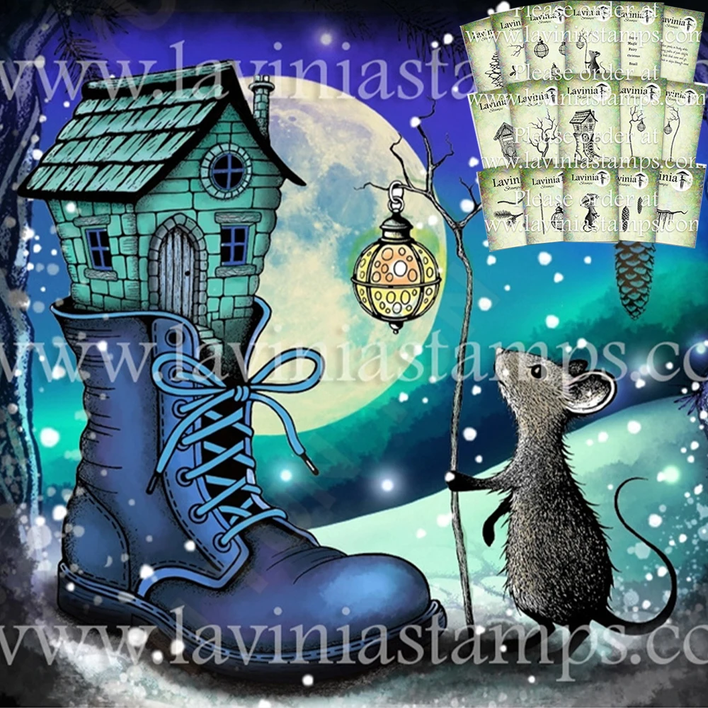 

2025 October New Lavinia Stamps Release The Faelight Chronicles Collection Silicone Stamp DIY Scrapbooking Dies Cut Card Dies