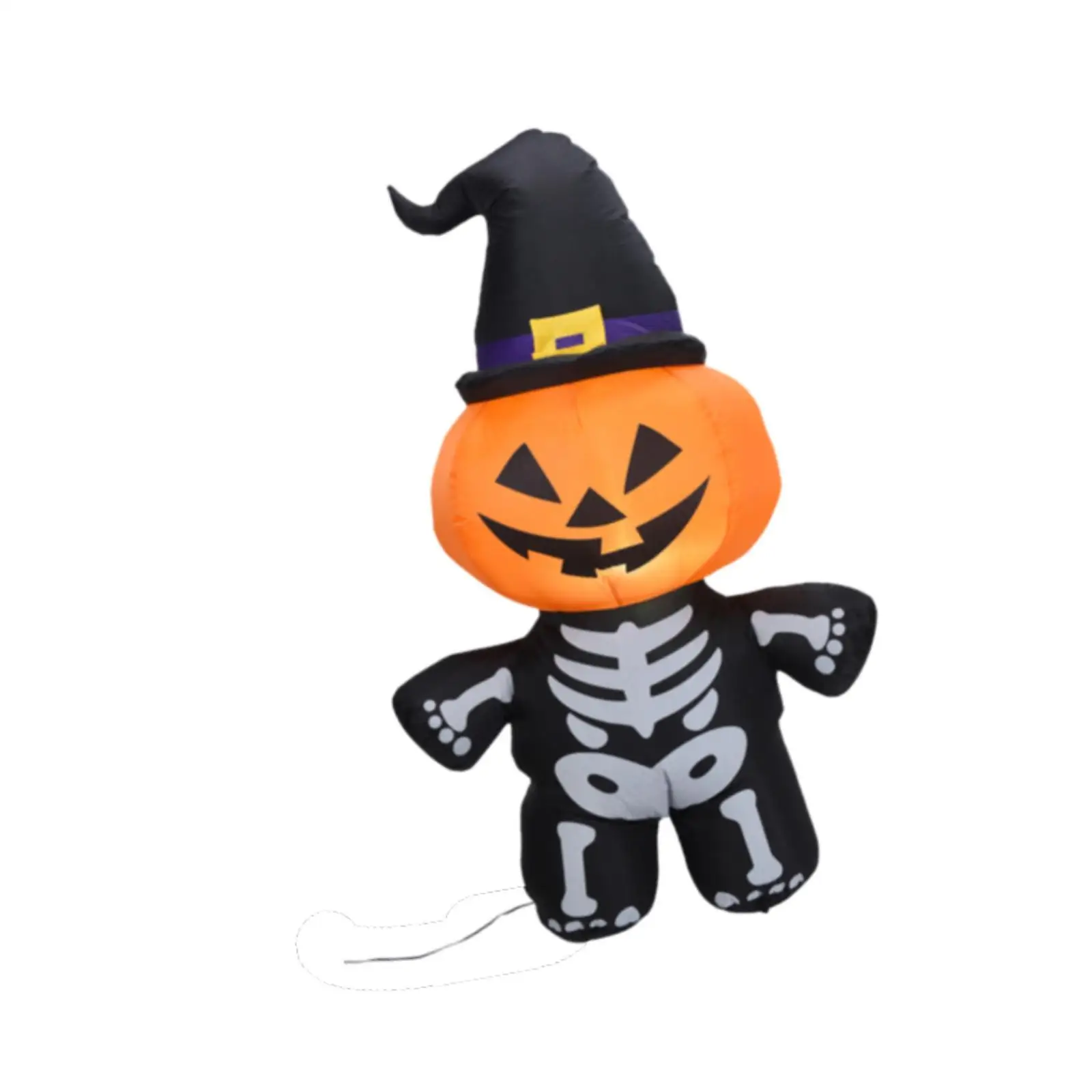 Halloween Inflatable Ghost Prop with LED Lights for Outdoor Yard Garden Lawn Party Decoration