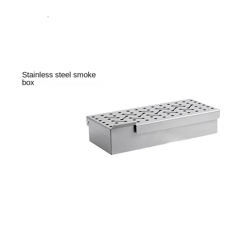 

Stainless Steel Smoker Box Outdoor Barbecue Portable Barbecue Grill Braised Oven Smoke Wood Piece Tools