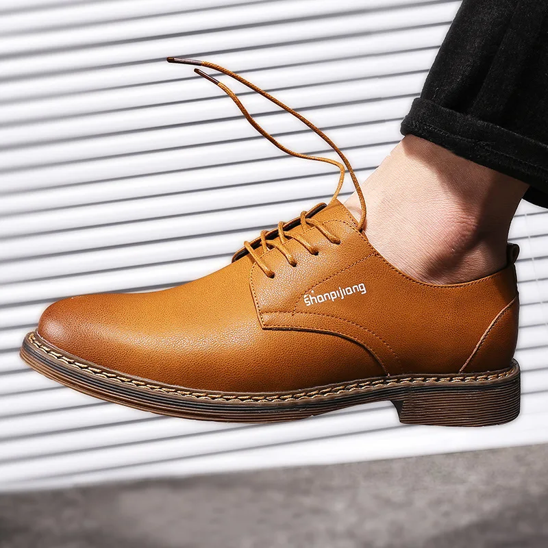 6 CM Man Elevator Leather Casual Shoes Hidden Heel Male Lift Inserts Height Increasing Men Brogue Loafers MPX901