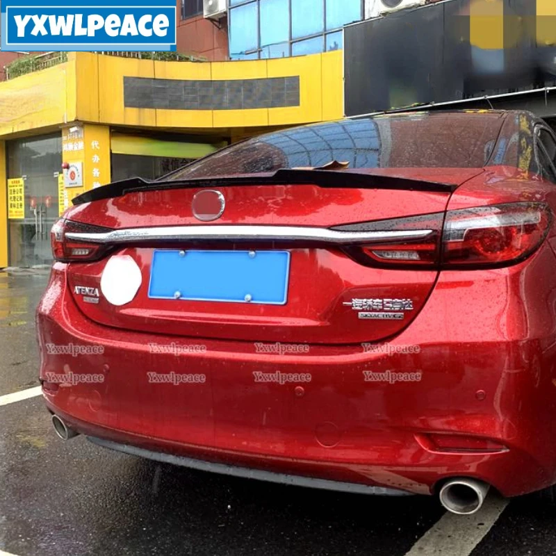 For Mazda 6 Atenza 2014-2021 High Quality ABS Plastic Unpainted Color Rear Trunk Lip Spoiler Body Kit Accessories