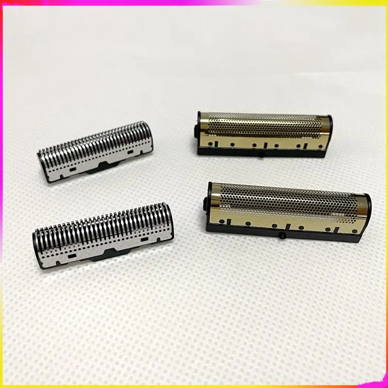 M04K 2 Set Electric Shavers Blades Golden Foil Knife Net And Cutter Head Suitable For Kemei KM-2026 KM-2028 Floating Razor