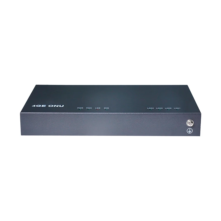 ZISA OP154P 4-Port PoE FTTX Solution with 4 Gigabit 4GE XPON ONUs Industrial POE ONU with External Power Supply