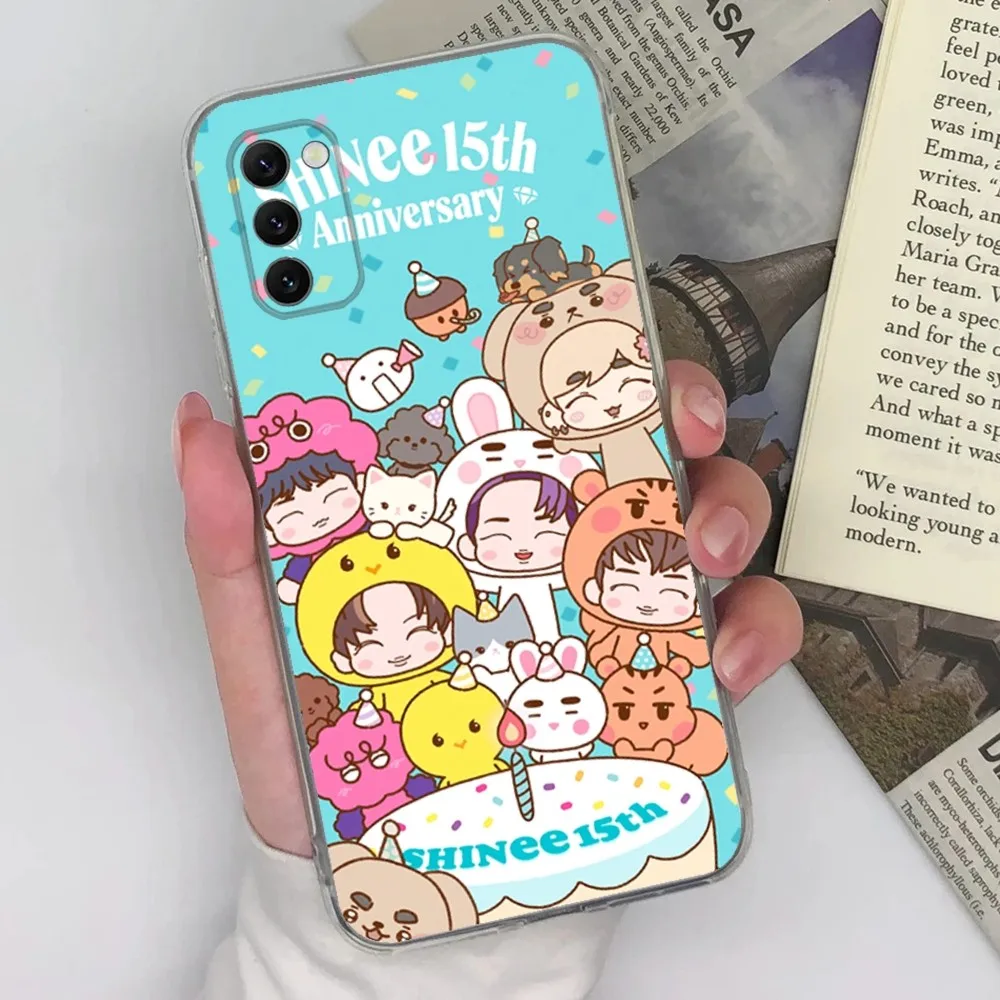 KPOP S-SHINee Phone Case For Samsung Galaxy A71,70,52,51,40,31,A50,30S,21S,Note20ultra Transparent Cover