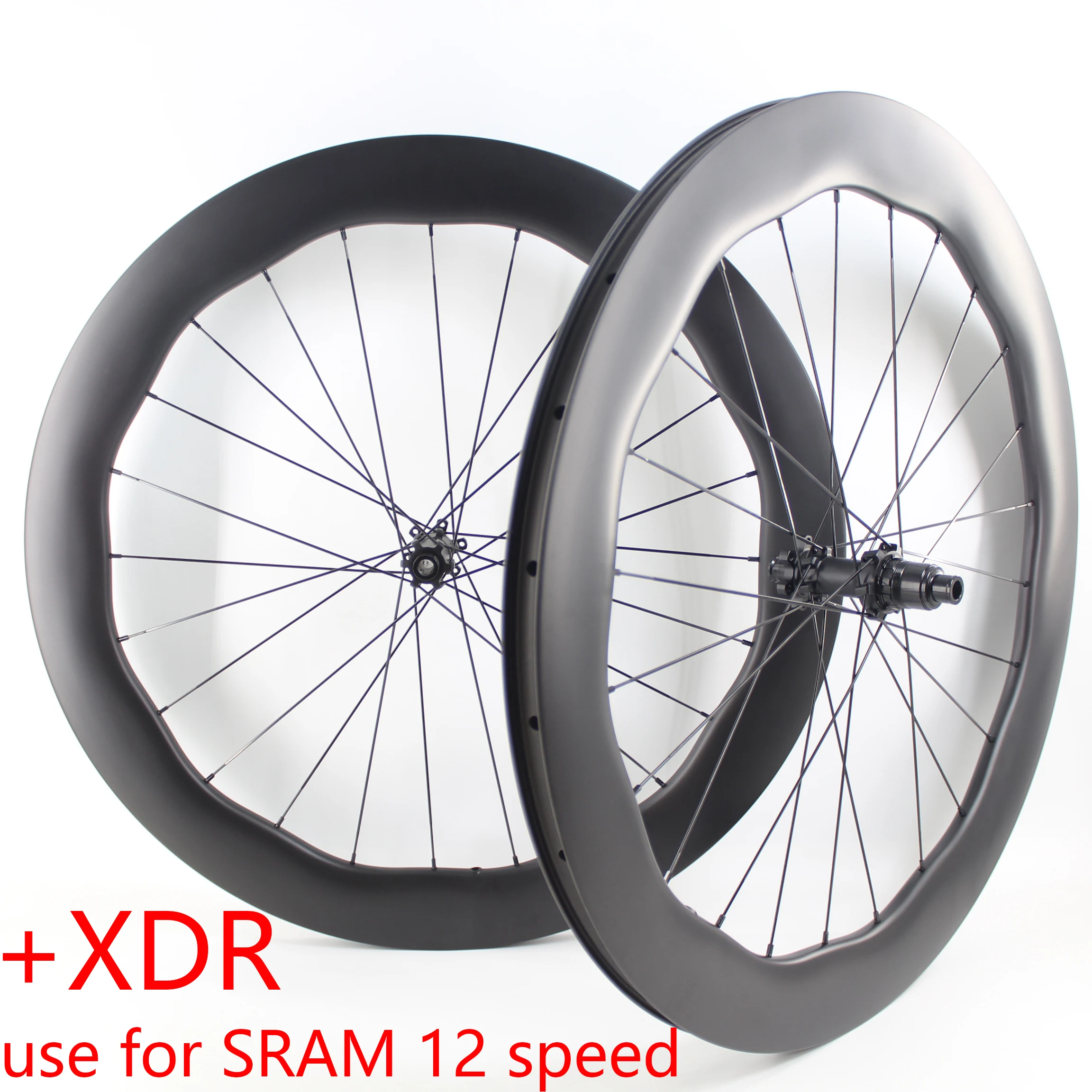 

Newest 700C Hill Climb Racing Cyclocross Travel Gravel Road Bike Full Carbon Fibre Bicycle Disc brake Wheelset +XDR Rims wave