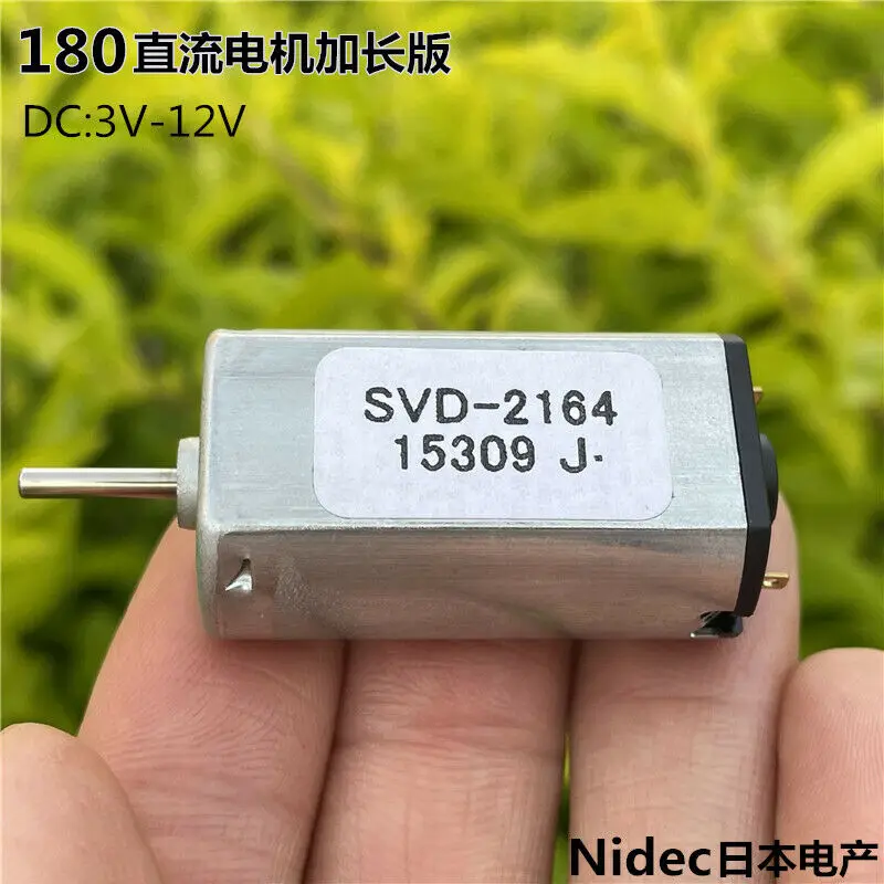 Nidec SVD-2164 Mini 180 Motor DC 3V-12V 6350RPM Micro 20mm Flat Electric Motor