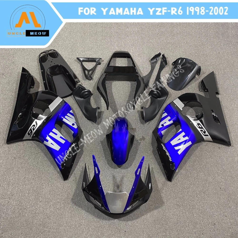 Customizable Motorcycle Fairing Kit High Quality ABS Plastics Fits YAMAHA YZFR6 YZF R6 1998 1999 2000 2001 2002 Bodywork Set