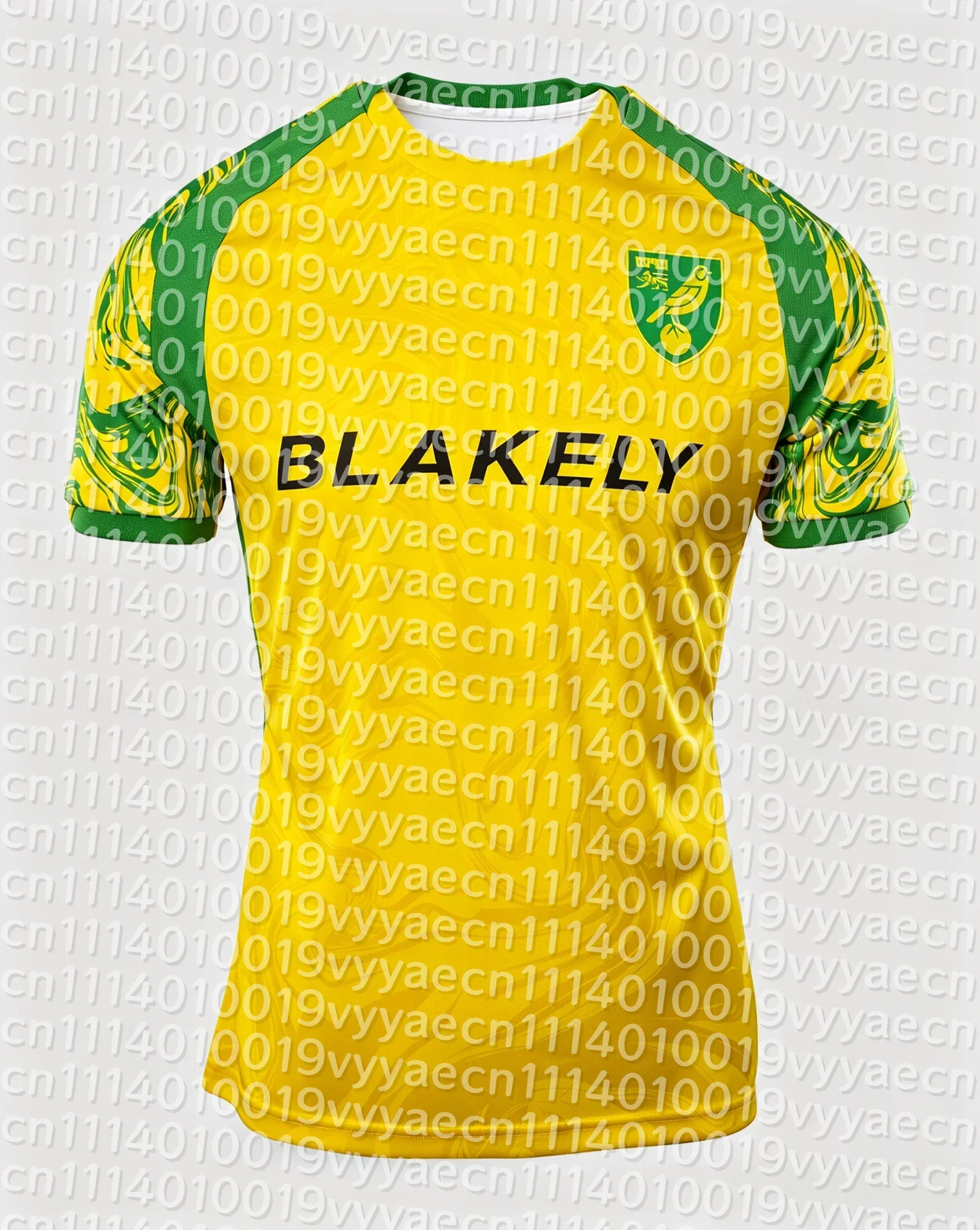 26-27 Norwich City Style Family Matching Outfits Soccer Jersey Summer Casual Short Sleeve Football T-Shirt Men Women Kid Clothes