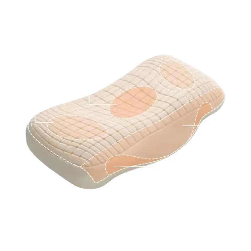 Natural latex pillow imported genuine latex traction neck sleep pillo w c ore rubber cervical spine pillo w