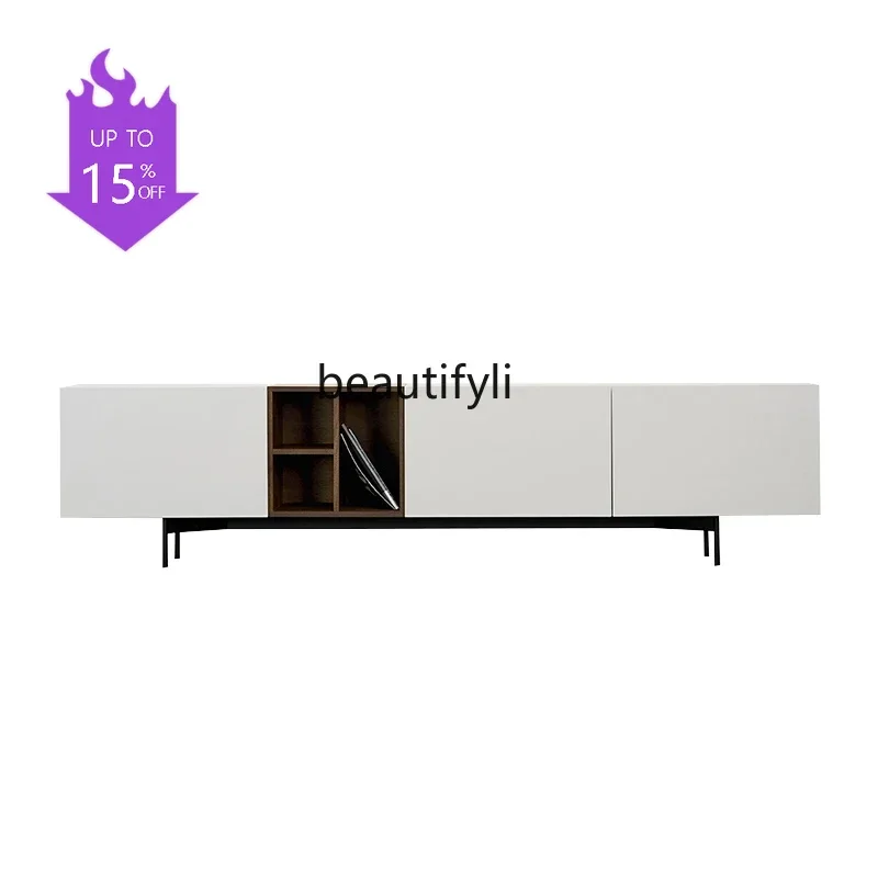 

Q181 Italian Simple Nordic Simple Modern TV Living Room Side Cabinet Floor Cabinet Decoration Home