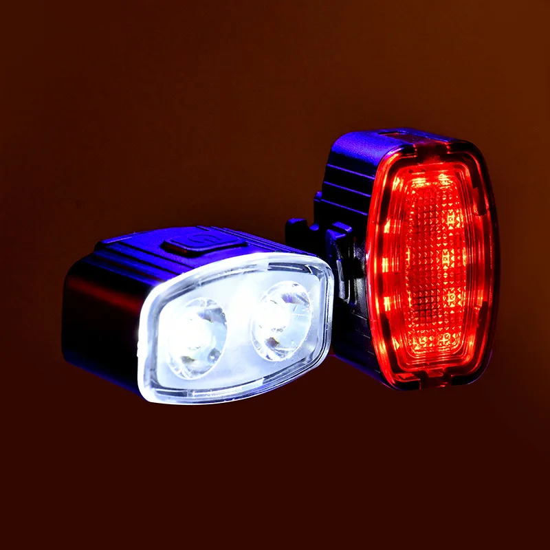 المصابيح الخلفية للدراجة LED، قابلة لإعادة الشحن عبر USB، ضوء أحمر للدراجة الجبلية على الطرق، ضوء خلفي أمامي