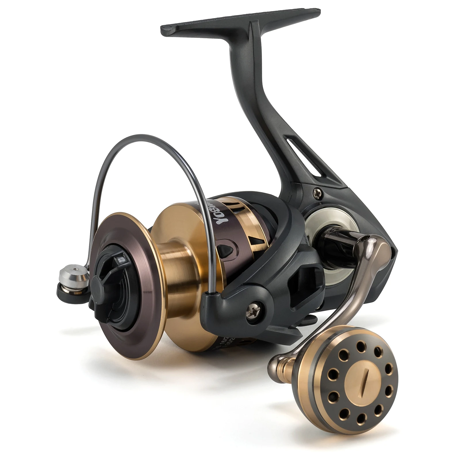 

Fishing Reel 5.0:1 9+1BB Spinning Reel Max Drag 15Kg Metal Spool Saltwater Bass Extra Big Handle Grip Carp Fishing Reel