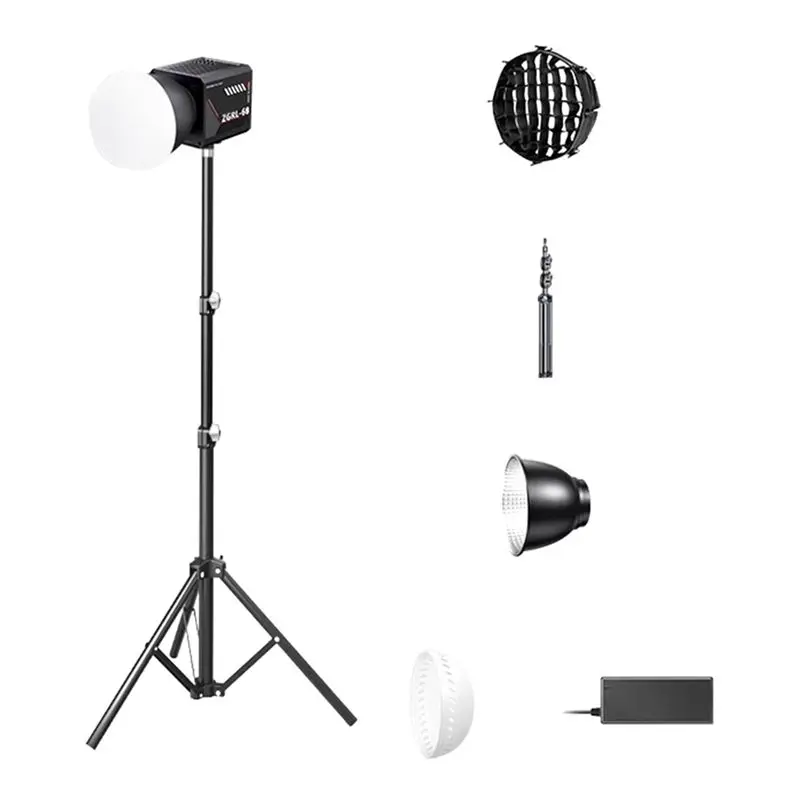 60W Pro LED Video Light Photographic Studio Light 2800K-6500K 8000Mah With Mini Softbox For Video Livestreaming EU Plug-AEF7