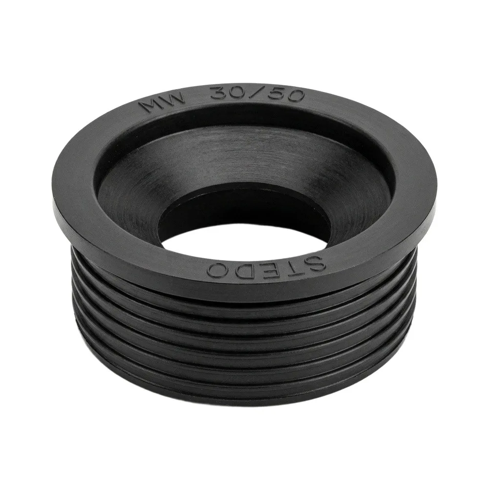 For Bathroom Sink Drain Grommet Silicone Odour Blocking Seal Ring ABS 3cm 4cm 5cm Black Waste Pipe Fitting Two Pack