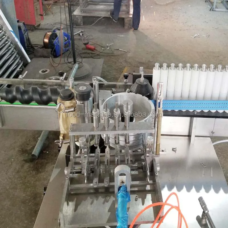 التلقائي PLC التحكم الزجاج البلاستيك الجرار الزجاجات المستديرة علب الغراء البارد آلة وضع العلامات اللاصقة #5