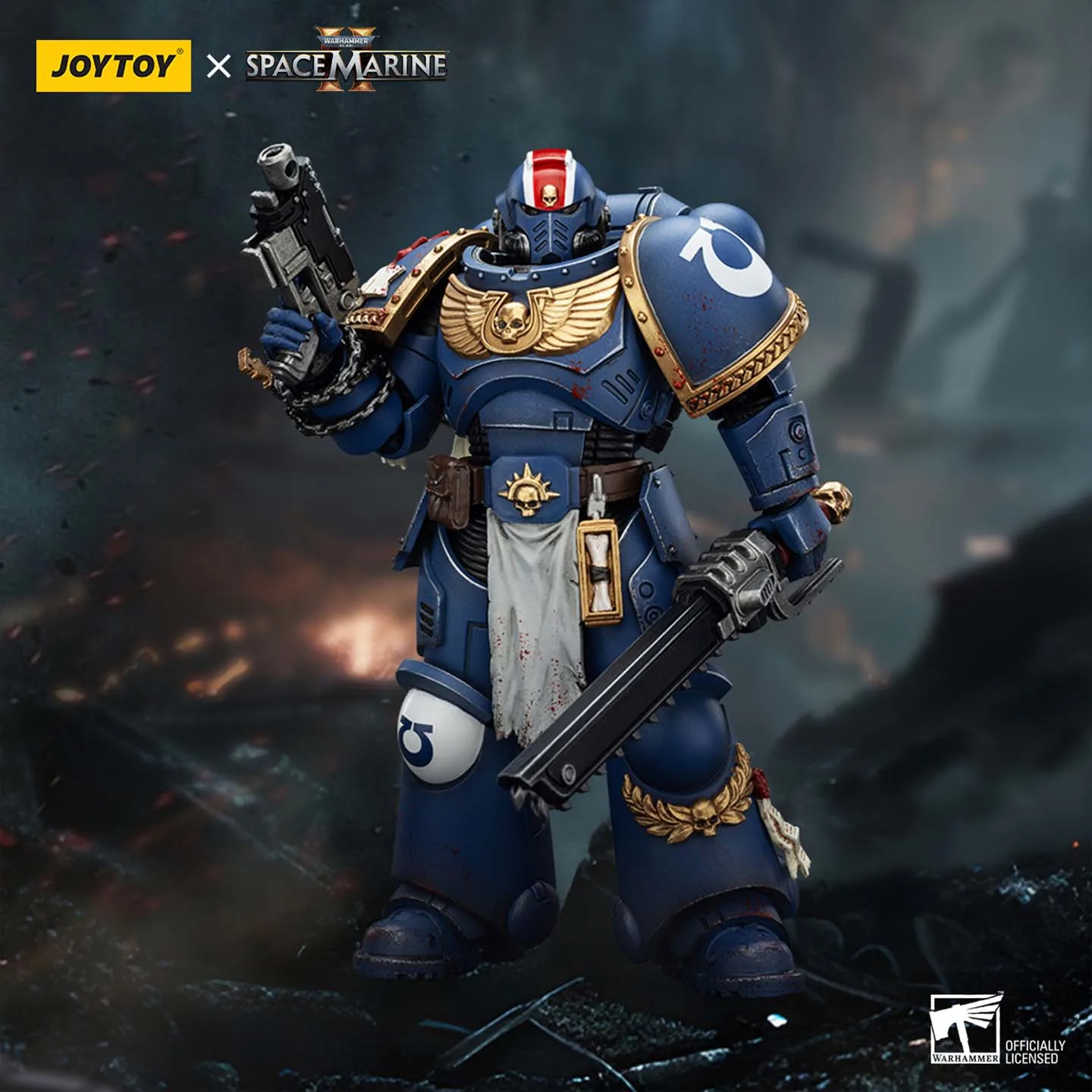 

JOYTOY Dark Source Warhammer 40k Star Warrior 2 Squad JT01369 Замените офицера Titus Коллекционное издание Солдат 1:18 Ручная работа