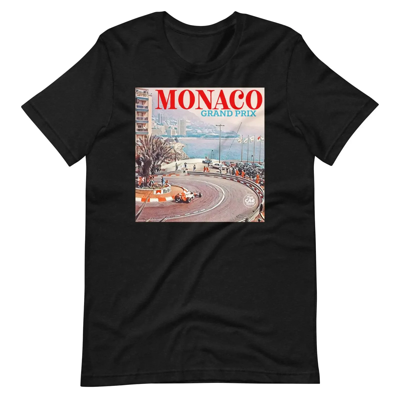 MONACO GRAND PRIX F 1 Premium Fit T Shirt vintage Washed Slightly homme Unisex Casual Soft Breathable Stretched