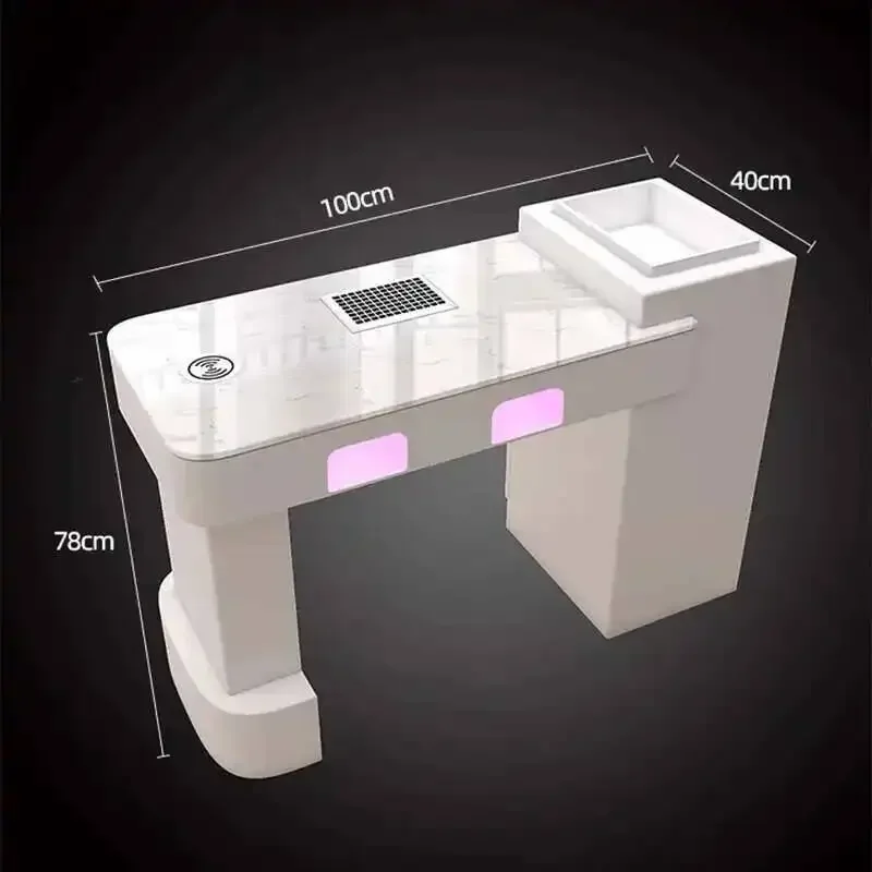 New Model Manicure Marble Table Chair Nail Salon Furniture Designer Mesas UV Lamp Professional Nails Gel Manicure Tafel Funiture