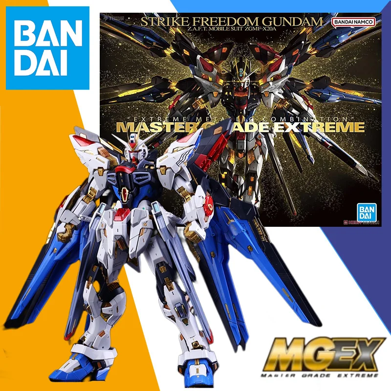 Bandai MGEX 1/100 STRIKE FREEDOM GUNDAM WING OF LIGHT OPTION SET Model Kit Assembly Anime Action Figure Model Toy Gift For KID