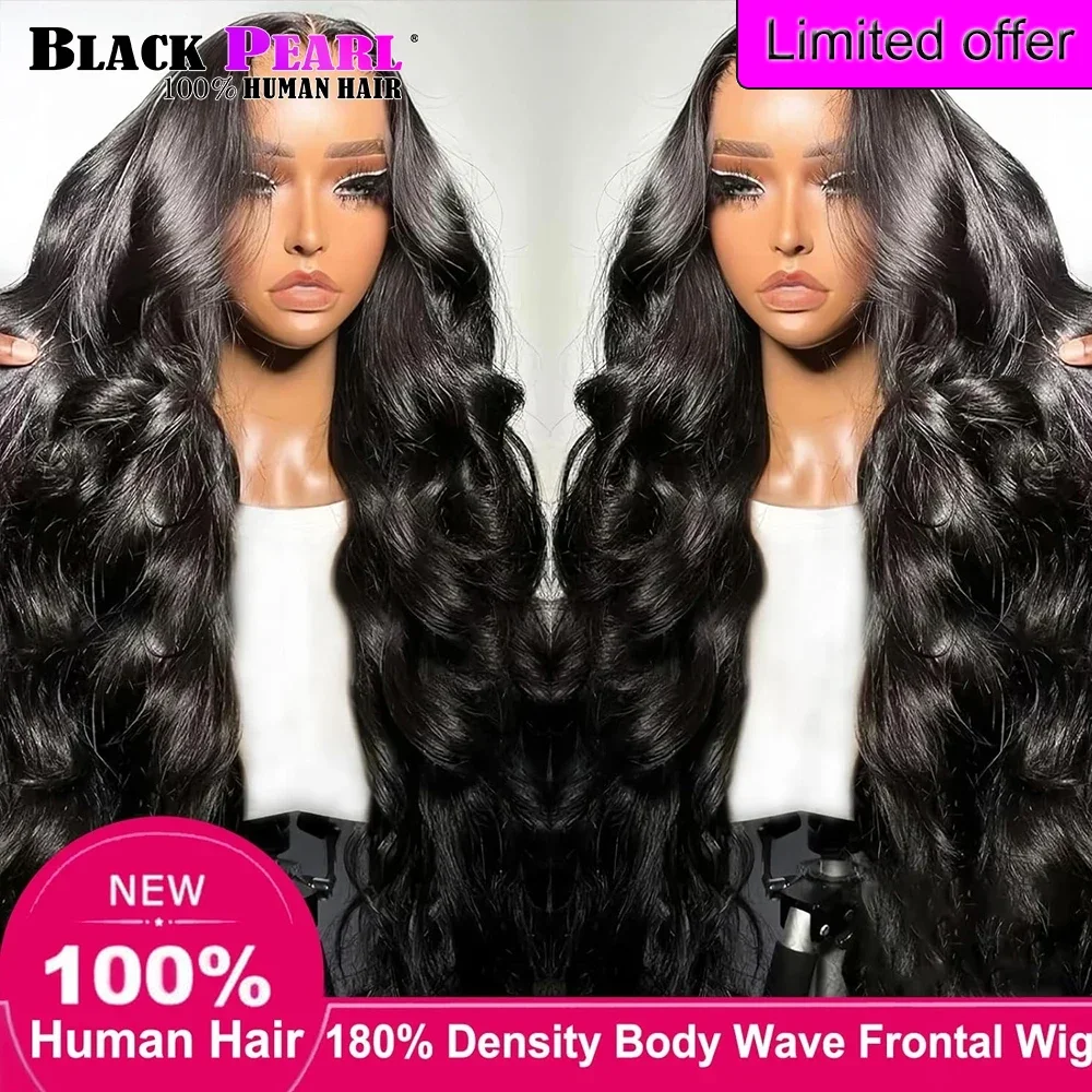 

32 inch 13X4X1 T Lace Front Wig 100% Human Hair Body Wave HD Lace Frontal Glueless Wigs Human Hair Pre Plucked with Baby Hair