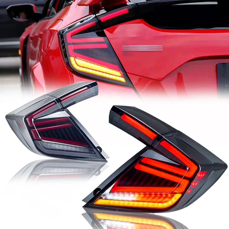 Rear Lamp For Honda Civic Hatchback 2016 2017 2018 2019 2020 Car Led Taillights Back modified Lamps Assembly