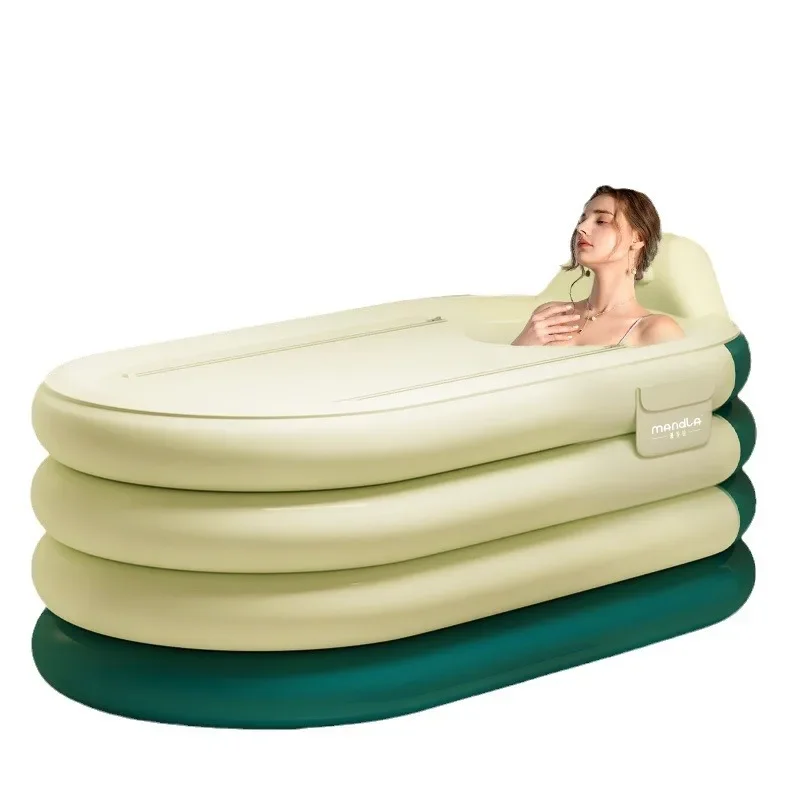 Adult Inflatable Full-Body Foldable Ice Bath Cold Water Bathtub for Post-Workout Recovery