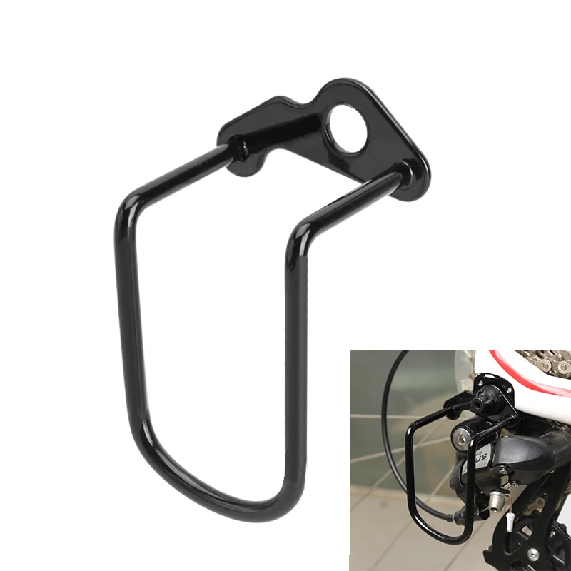 Mountain Bike Road Bicycle Rear Derailleur Protector Gear Folding Bike Guard Protection Black Outdoor Sports Cycling Accessories