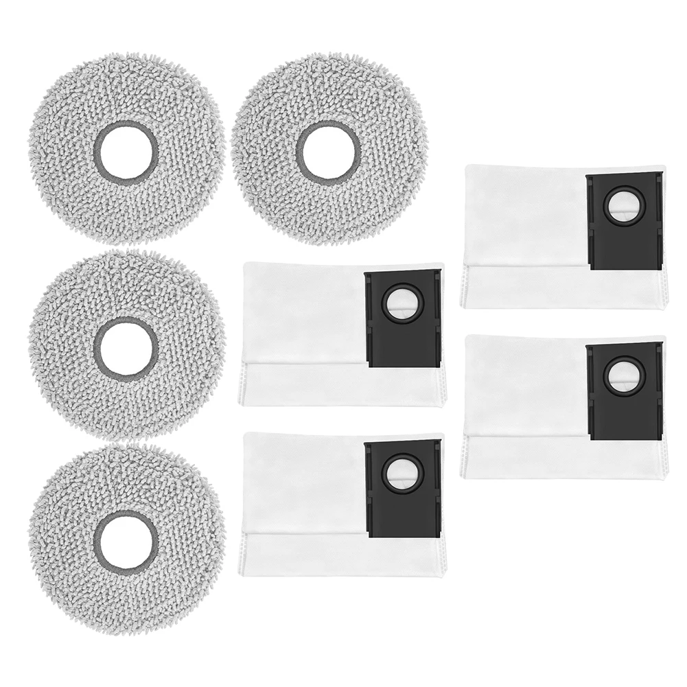 Mop Cloths & Dust Bags For Midea For V16 Pro/Mini And For Eureka J15 Max Ultra Cleaning Tools Home Appliance Parts