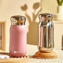 All Stainless Steel 316 Seamless Thermos Cup Women's Portable Office Home Tea Drinking Cup Water Bottles Freeshipping