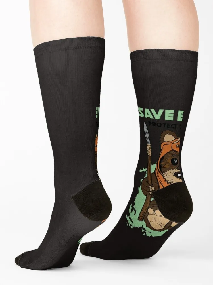Save Ewoks Classic T-Shirt Socks floral kids winter thermal basketball Socks For Men Women's