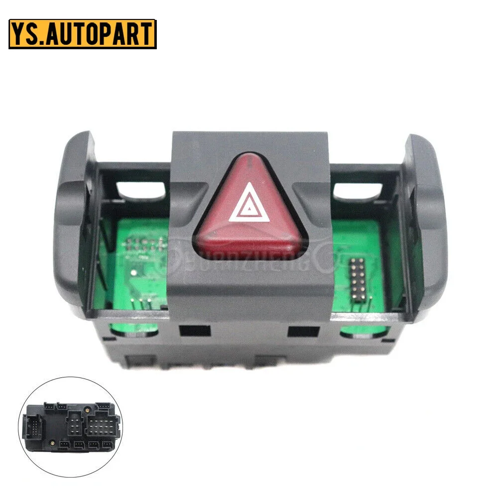 1piece 9434460423 Car Hazard Warning Switch 9434460523 9434460123 9434460023 9434460523 Fits For Mercedes Actros Truck Parts