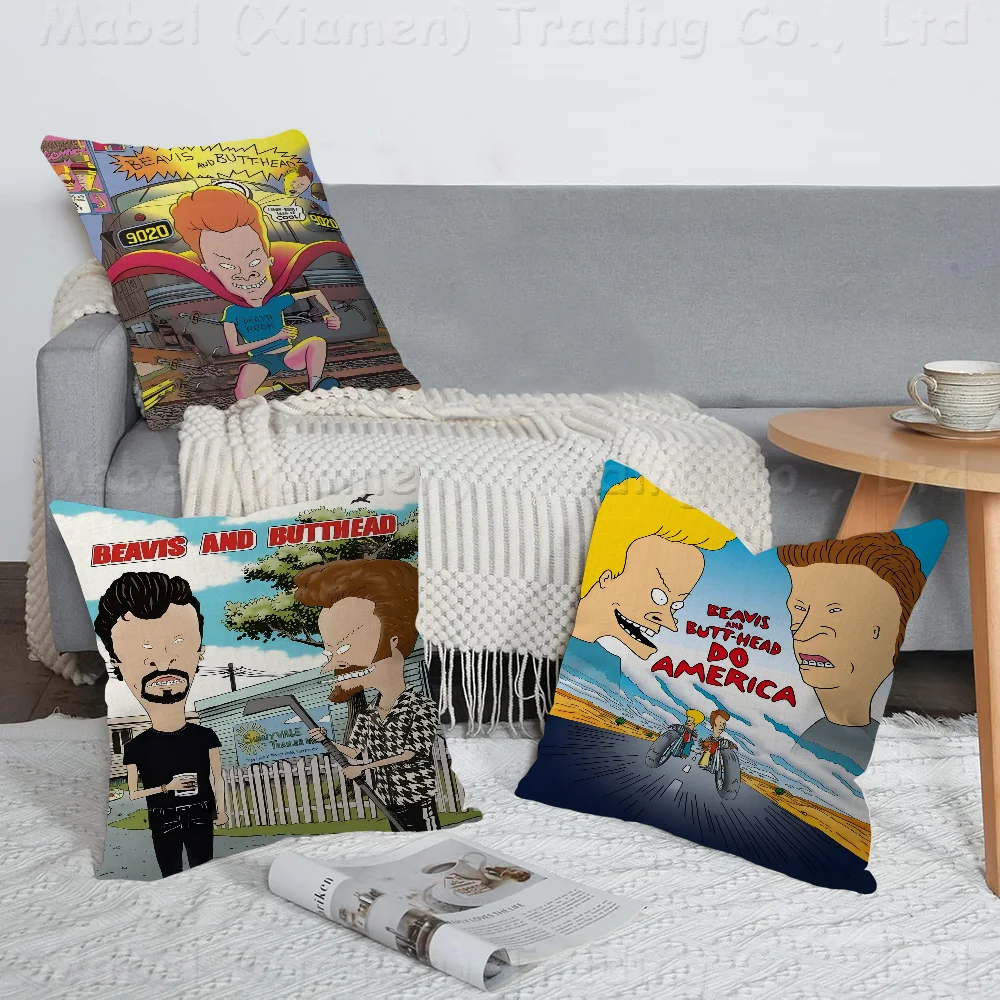 

Anime Beavis And Butthead Cushion Cover Inches Farmhouse Decor Home Throw Pillow Covers For Couch Decorations