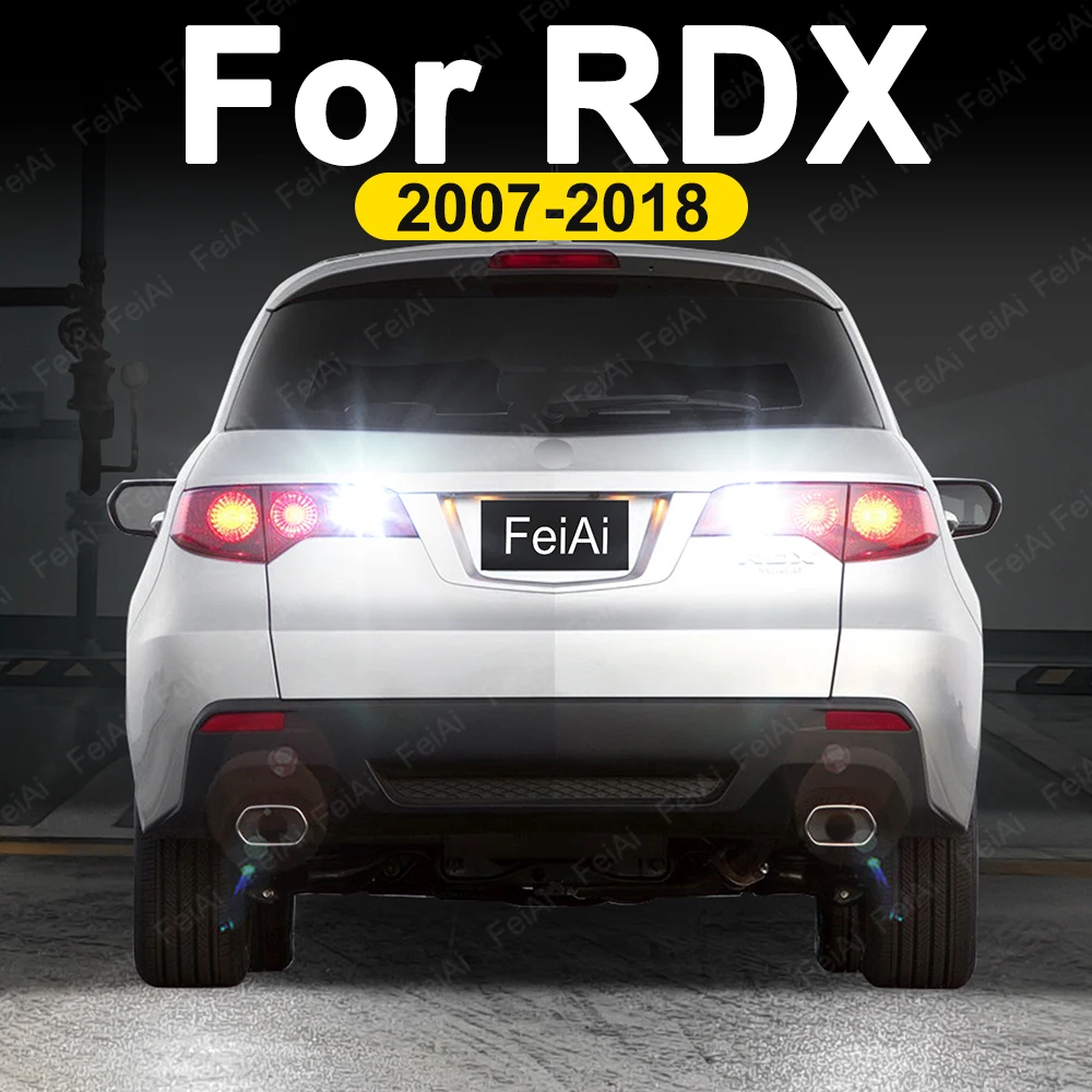 Para Acura RDX bombilla LED de marcha atrás luz de marcha atrás 2007 2008 2009 2010 2011 2012 2013 2014 2015 2016 2017 2018 accesorios RDX Flash
