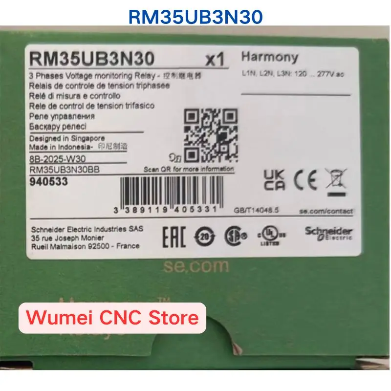 1 Piece Brand New Original Control Relay RM35UB3N30 If You Need Other Specifications, Please Consult