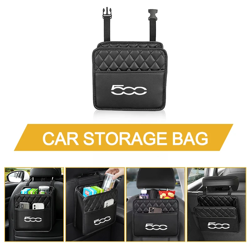 Car Backseat Storage Box Car Organizer Protector Hanging Storage Bag For Fiat 500 Punto Uno Scudo Ducato Palio Car Accessories