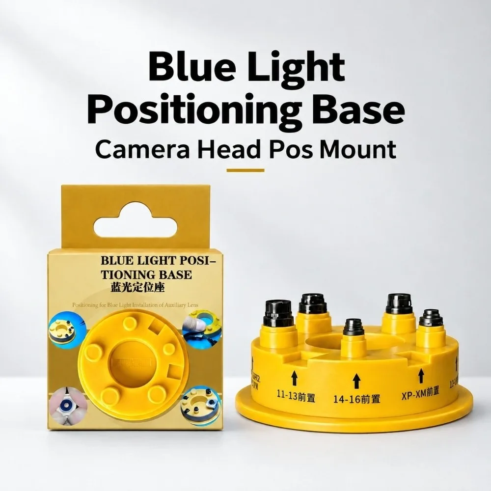Blue-light Positioning Phone Camera Repair Fixture Convenient Durable Integrated Mount Camera Head Pos Base Hole‑Aligning