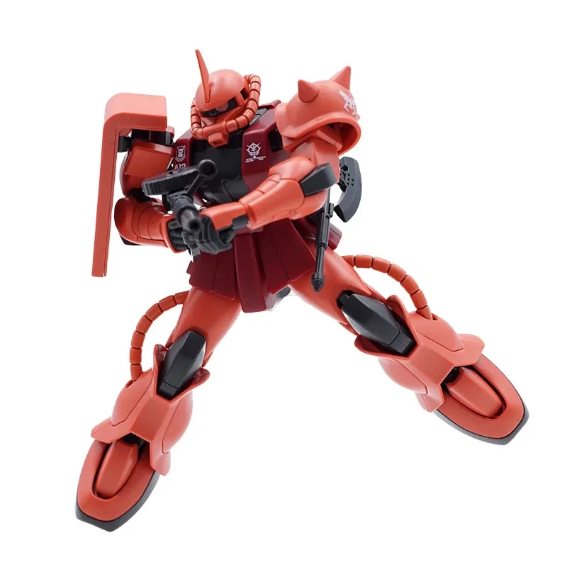 Genuine Bandai HG MS-06S ZAKU II PRINCIPALITY OF ZEON CHAR AZNABLE'S MOBILE SUIT Gundam Anime Figure Assembly Model Toys Gift