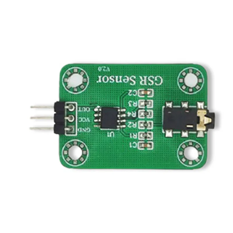 A69egrove GSR Skin Electric Sensor Development Kit Single Chip Microcomputer To Detect Resistance Current