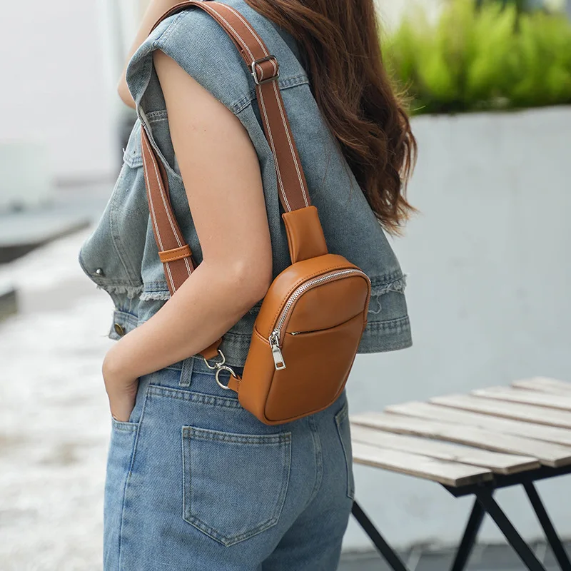 Bolso pequeño de pecho versátil para mujer, bandolera de un hombro, a la moda, novedad de 2023