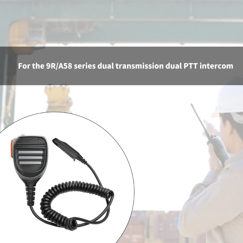 Q1W2 Microphone d'épaule sonore talkies-walkies Micropone pour A58 2 radios transmission