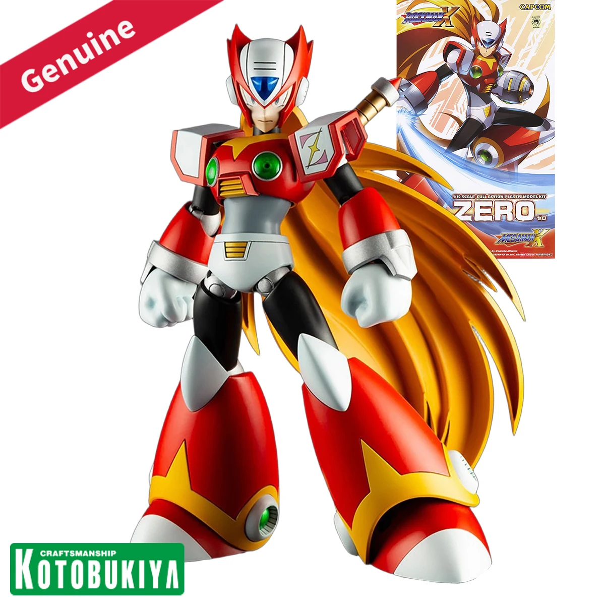

Original Genuine Kotobukiya Model Kits Rockman X2 Zero Game Character Assembly Action Model Decoration Collection Requires Tools