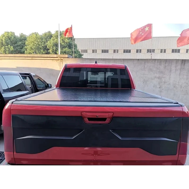 Factory Hot Selling 6.4 Inch Size Waterproof Hard Type Four-fold Truck Bed Cover Lid Tonneau