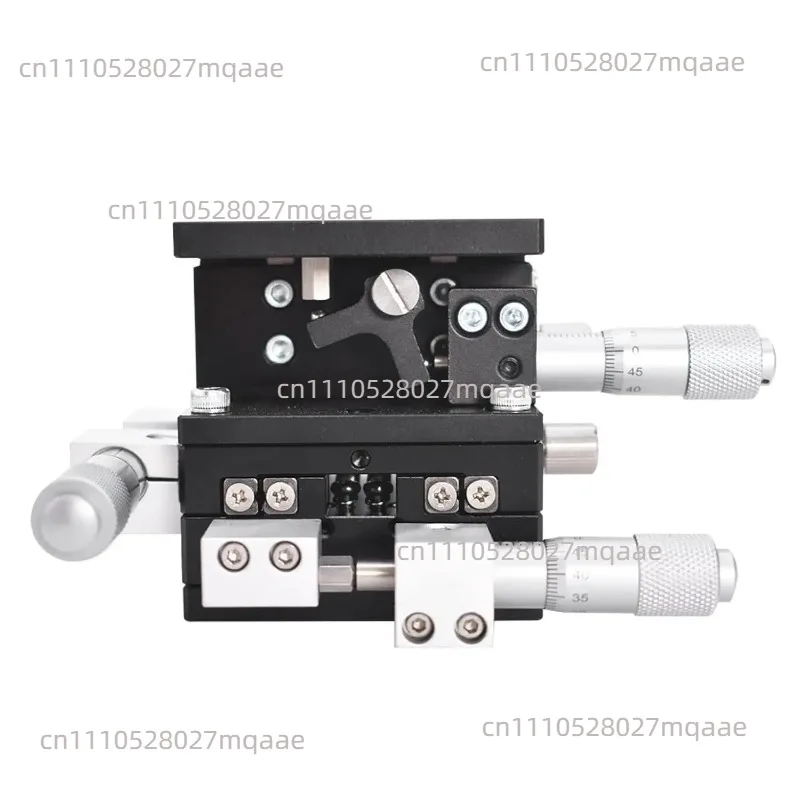 60x60mm XYZ 3 Axes Manual Linear Stage Sliding Platform Trimming Platform Tuning Table for Optical Instruments Measuring Devices