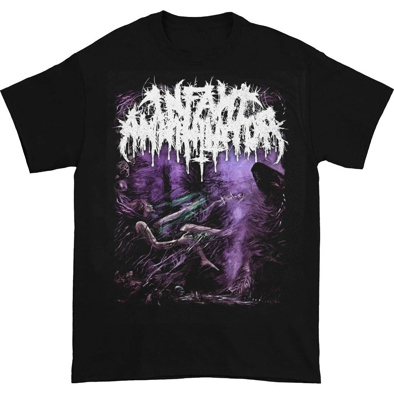 New Arrival Mens Clothes Tee Shirt Homme Graphic T-Shirts Men Tshirt for Men Ropa Hombre Infant Annihilator Band Music Lover