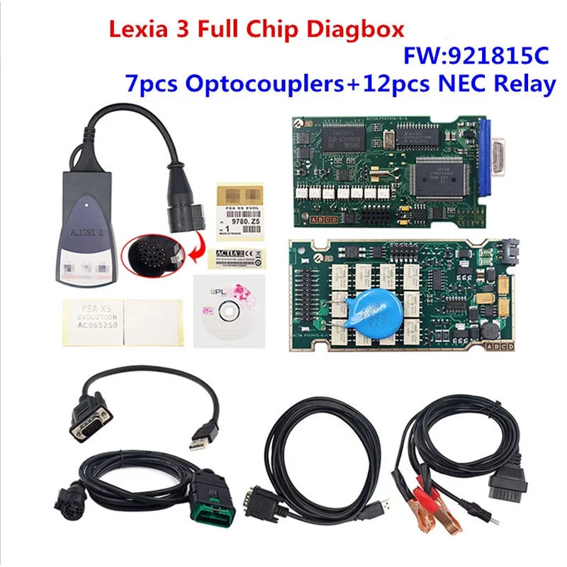 Lexia3 Lexia 3 PP2000 diagbox Full Chip v9 91 For peugeot citroen 2023 2024 v7.83 software Obd2 Scanner Diagnostic Tool psacom