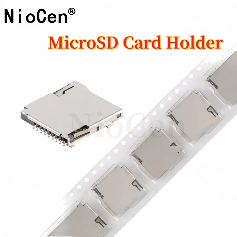 （5pcs）Original TF MicroSD card holder external soldering - self elastic - fully gold-plated mobile phone memory module